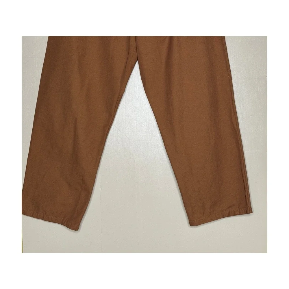 Adidas Skateboarding Chino Pants Mens XL Brown Elastic Relaxed Straight Leg - Picture 3 of 8